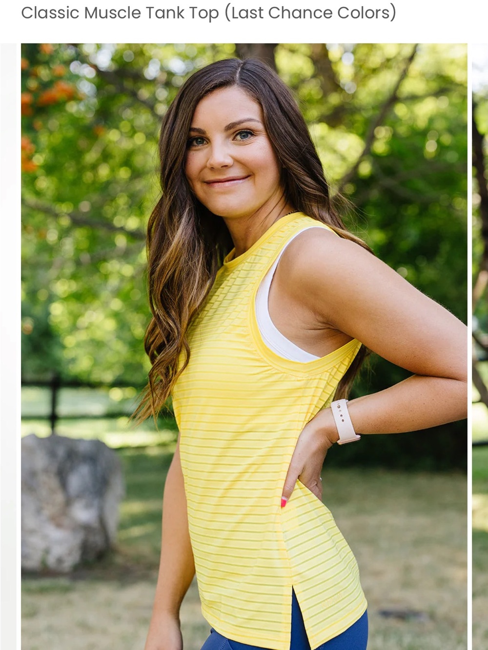 KIAVA Yellow Classic Muscle Tank Top